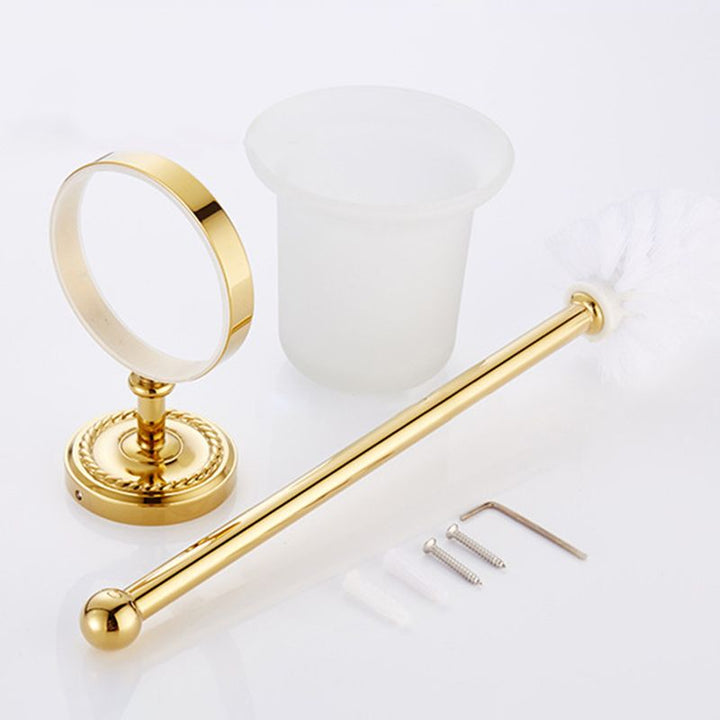 BowLift | Traditional Golden Bath Accessory Set Copper Bathroom Accessory Kit