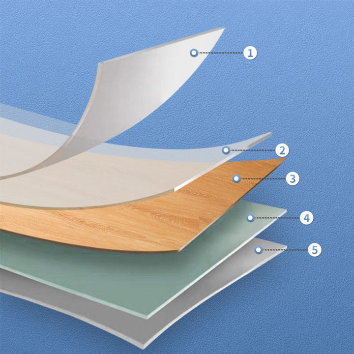 BowLift | Rectangle PVC Floor Wood Design Peel & Stick Vinyl Flooring
