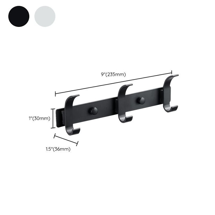 BowLift | Modern Bathroom Accessory Set Silver/Black Bathroom Accessory Kit
