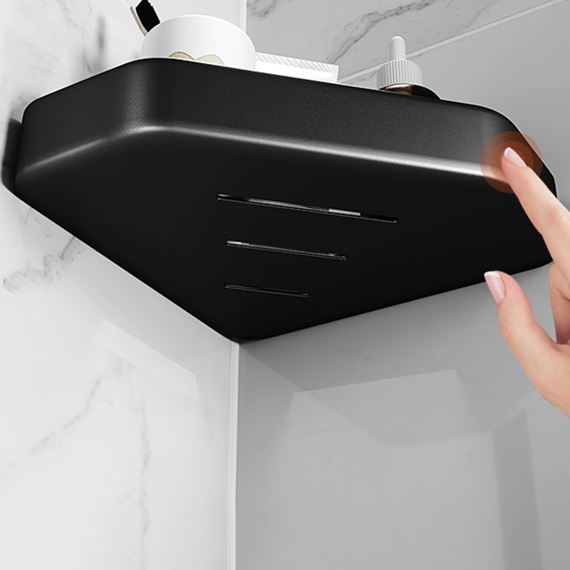 BowLift | Matt black bathroom accessories set Modern anti-rust 1/2/3-piece bathroom shelf