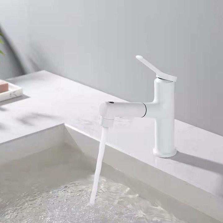 BowLift | Contemporary Vessel Faucet Copper Single Handle Low Arc Pull Down Vessel Faucet for Home