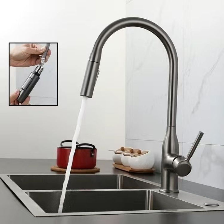 BowLift | Modern Pull-down Water Filler Single Handle High Arc Kitchen Faucet