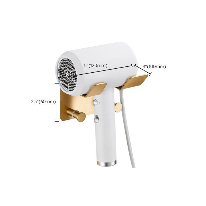 BowLift | Golden Modern 5-piece Bathroom Accessories Set Brushed Brass Towel Holder/Paper Holder