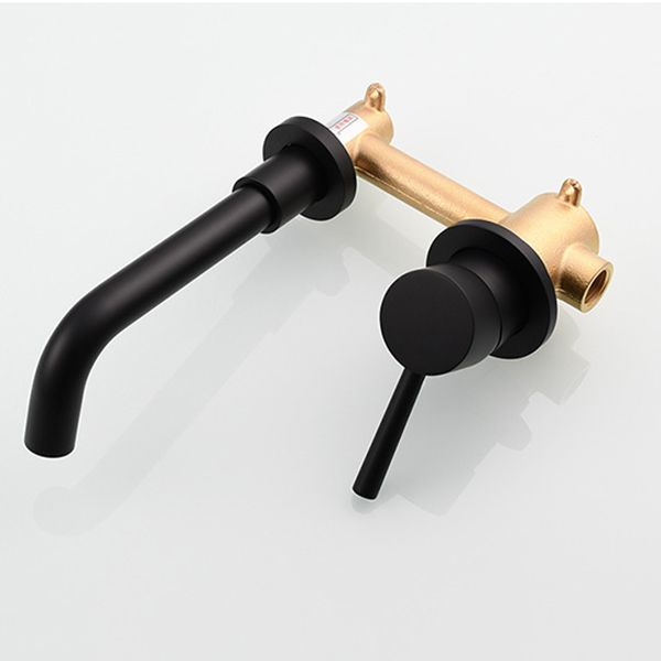 BowLift | Single Hole Wall Mounted Bath Faucet Swivel Spout Basin Faucet