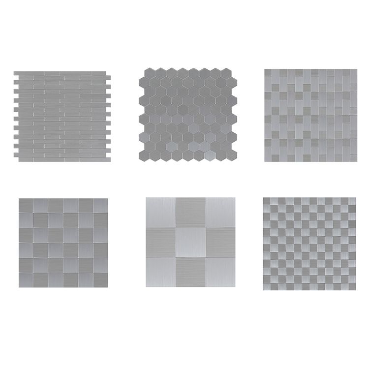 BowLift | Subway Tile Wallpaper Contemporary Peel and Stick Wall Tile with Metal Look