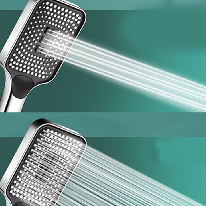 BowLift | Contemporary Rectangular Hand Shower Adjustable Spray Pattern Showerhead
