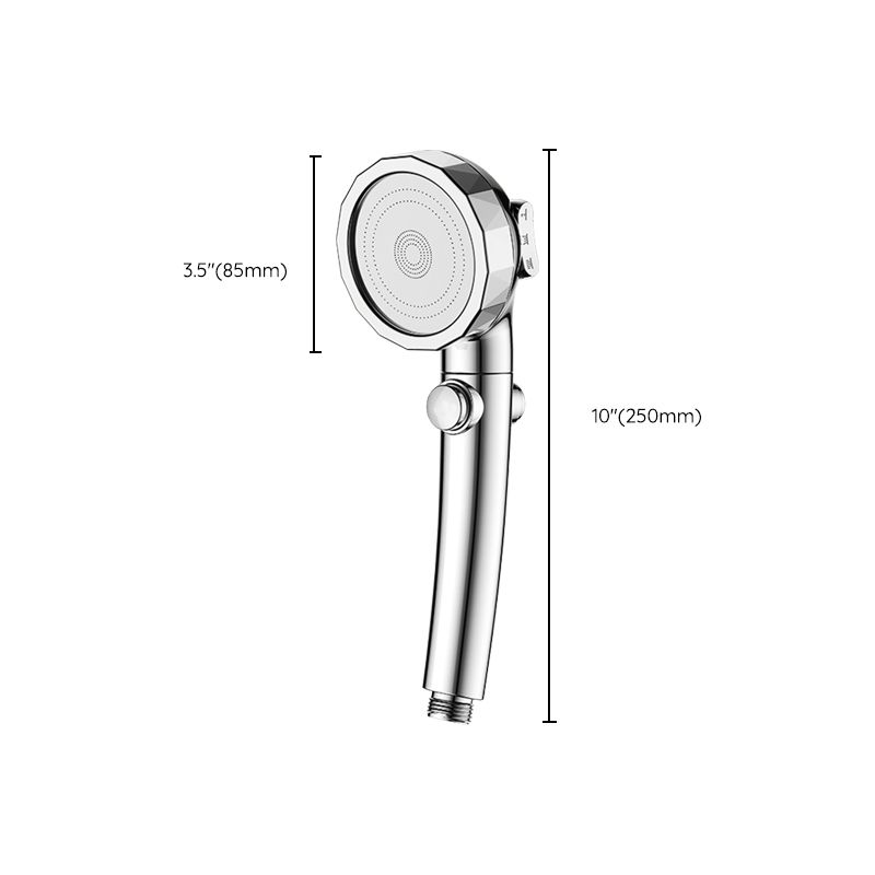 BowLift | Modern Handheld Showerhead Silver Round Standard Showerheads
