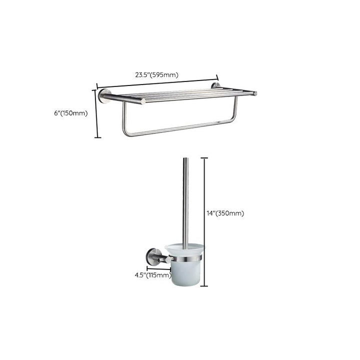 BowLift | Chrome Traditional Bathroom Accessories Set Stainless Steel Bathroom Set