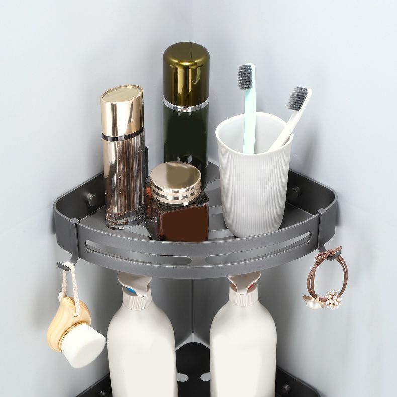 BowLift | Contemporary Gray Bathroom Hardware Set Bathroom Shelf/Towel Bar Including Bathroom Set