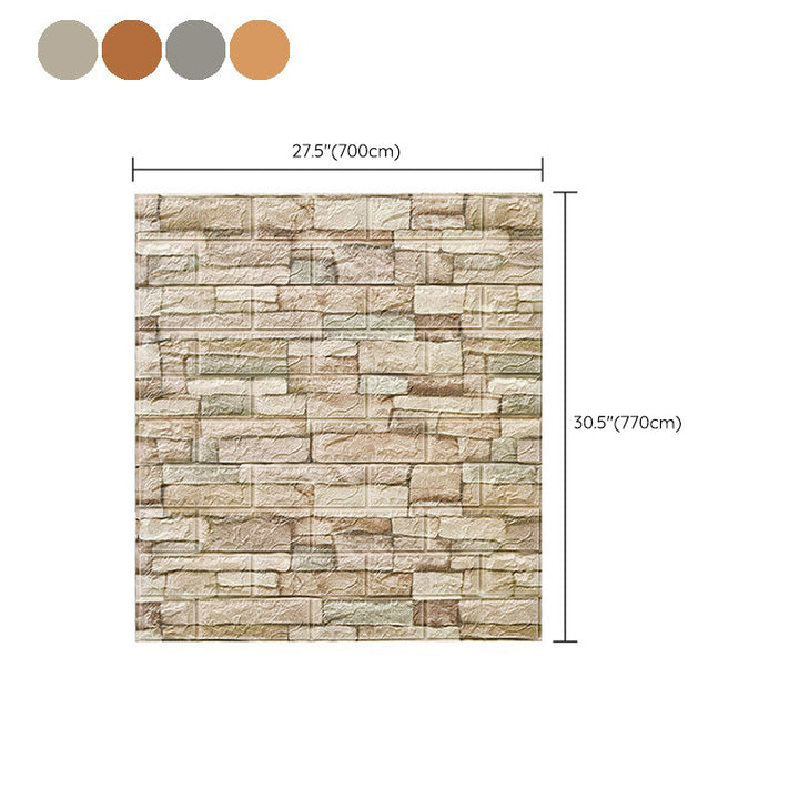 BowLift | Country House Wall Shelf 3D Brick Living Room Wall Panel Set of 2