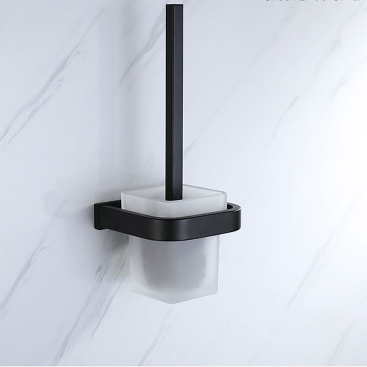 BowLift | Modern Bathroom Hardware Set Bathroom Shelf Towel Bar Black Bathroom Hardware Set