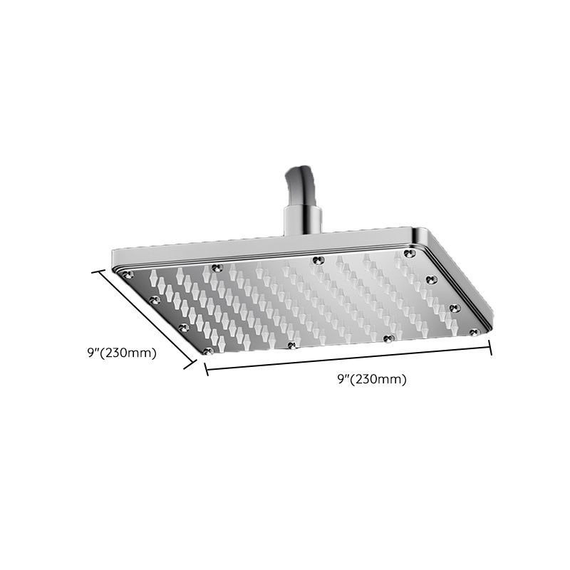 BowLift | Modern Showerhead Combination Double Showerhead Polished Stainless Steel Wall Mounted Showerhead
