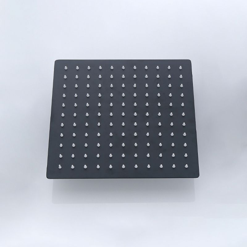 BowLift | Black Square Fixed Shower Head Modern Style Wall Mounted Shower Head