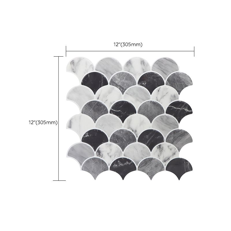 BowLift | Modern Peel and Stick Tiles PVC Fish Scale Peel and Stick Baseboard