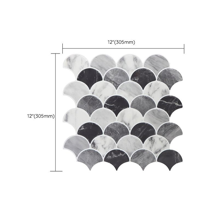 BowLift | Modern Peel and Stick Tiles PVC Fish Scale Peel and Stick Baseboard