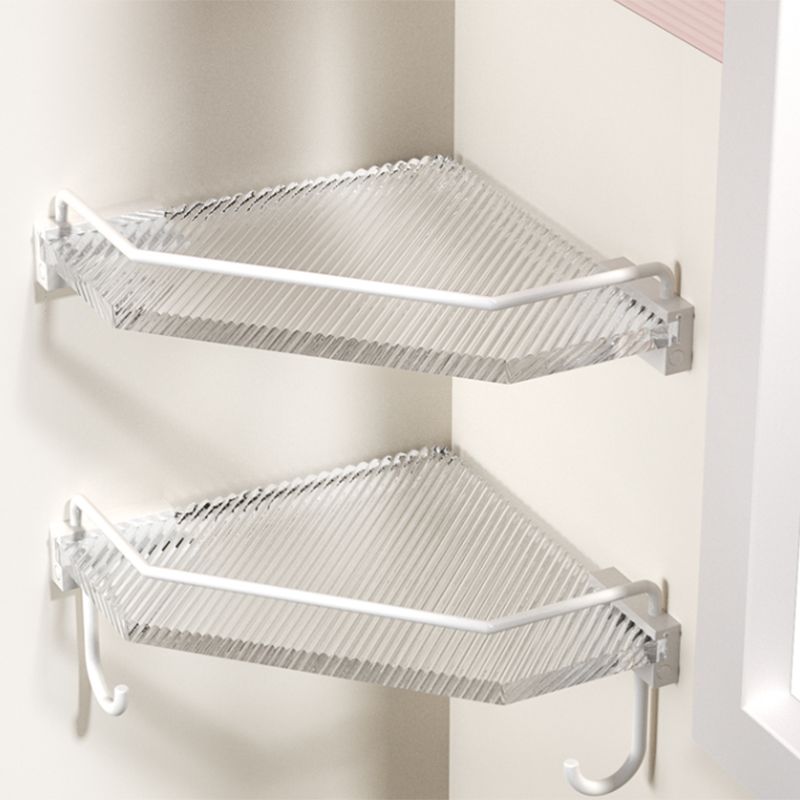 BowLift | White Metal and Acrylic Bathroom Accessories as a Single Piece or in a Set with Bathroom Shelf