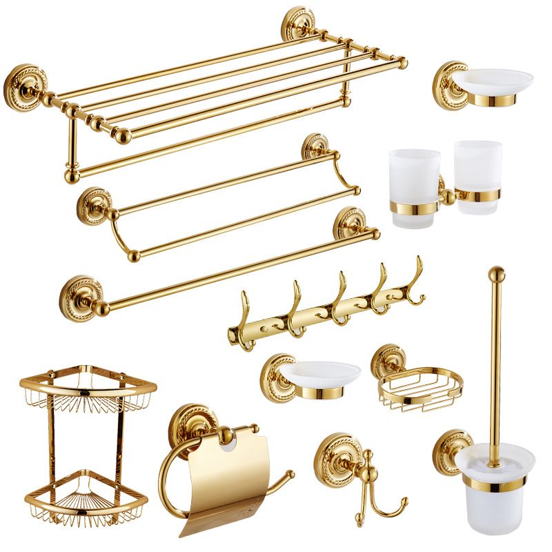 BowLift | Traditional Golden Bathroom Accessories Set Copper Bathroom Set