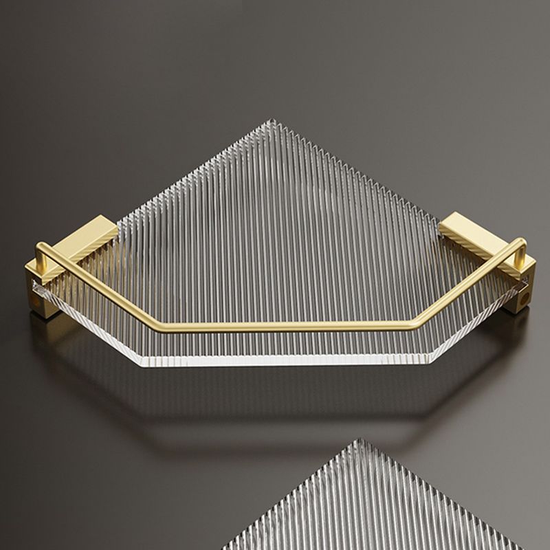 BowLift | Modern Bathroom Accessory Set made of Gold Metal and Acrylic Bath Accessory Set