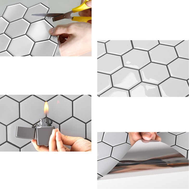 BowLift | Square Peel and Stick Back Wall Modern Plastic Peel and Stick Back Wall