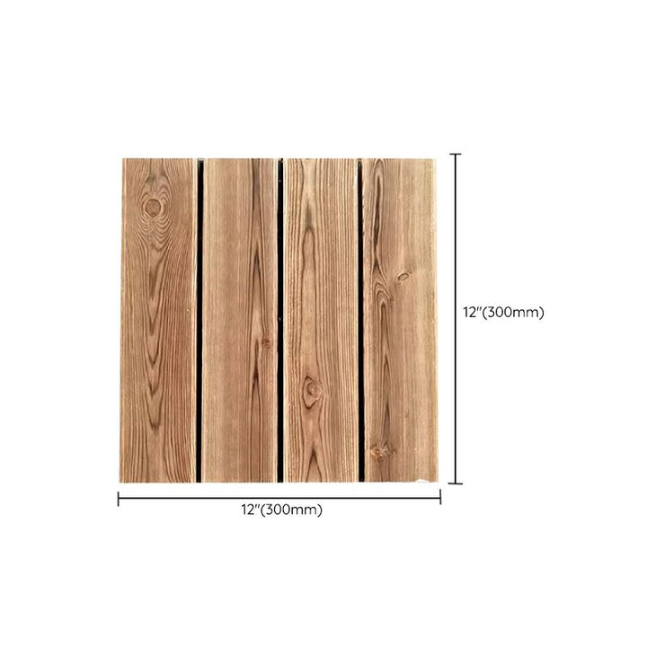 BowLift | Pine Floor Tile Water Repellent Click-Lock Traditional Wood Floor for Living Room