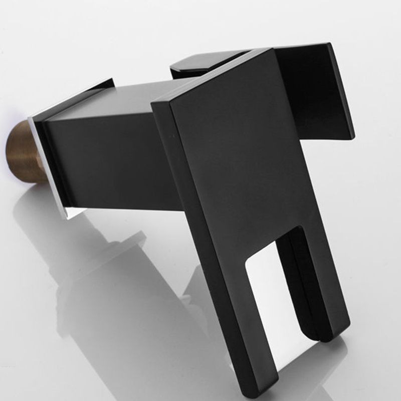 BowLift | Modern Faucet for Sink Brass Lever Handles LED Waterfall Sink Mixer