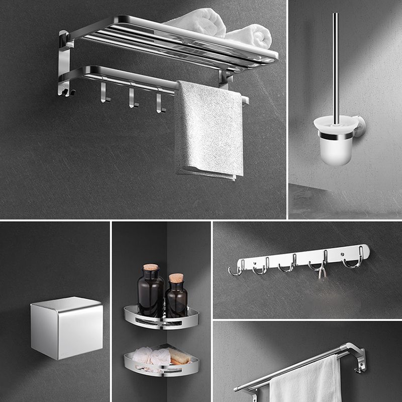 BowLift | Modern Silver Bathroom Fixtures Set Metal Bathroom Accessories Kit