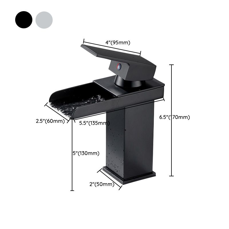 BowLift | Basin faucet lever handle waterfall outlet bathroom fixture