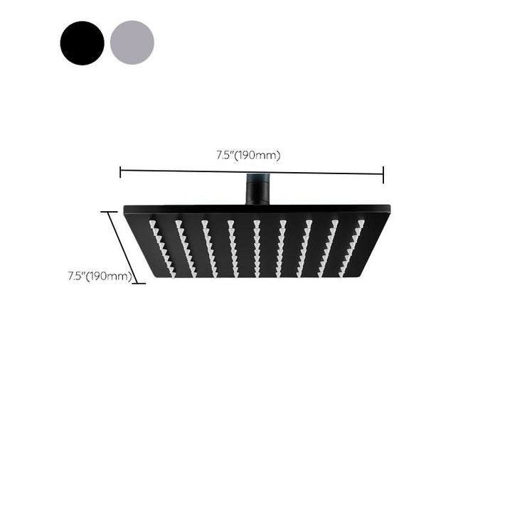 BowLift | Contemporary square shower head combination with handheld shower