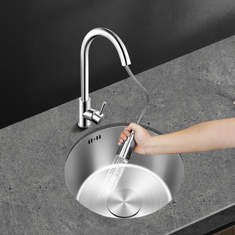 BowLift | Contemporary Style Kitchen Sink Stainless Steel Round Kitchen Sink