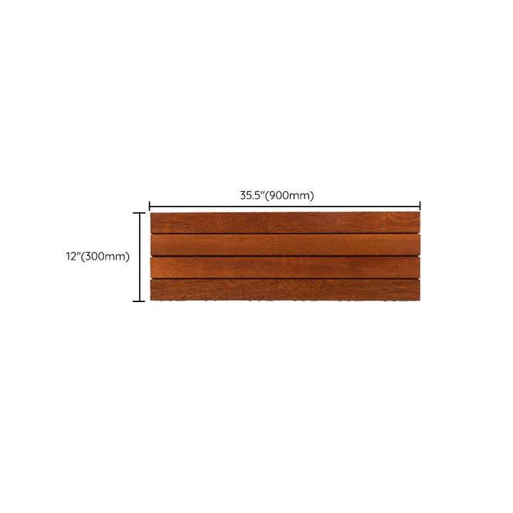 BowLift | 4-Slat Wood Deck/Patio Floor Tiles Interlocking Installation Floor Tiles