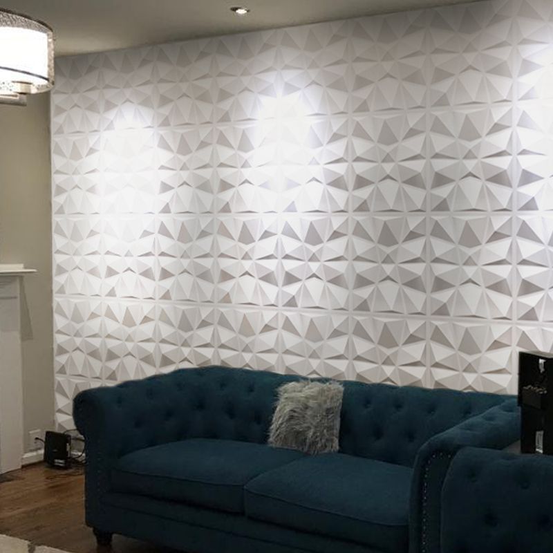 BowLift | Modern Zinc Back Wall Panel Smooth Upholstered Wall Ceiling in Black and White