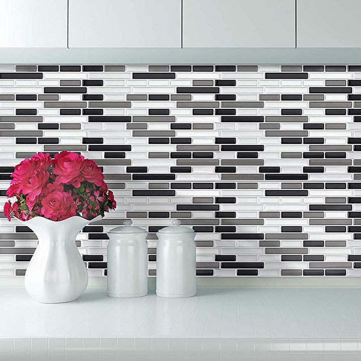 BowLift | Peel & Stick Subway Tile Stain Resistant Plastic Rectangle Peel and Stick Tile 2-Pack
