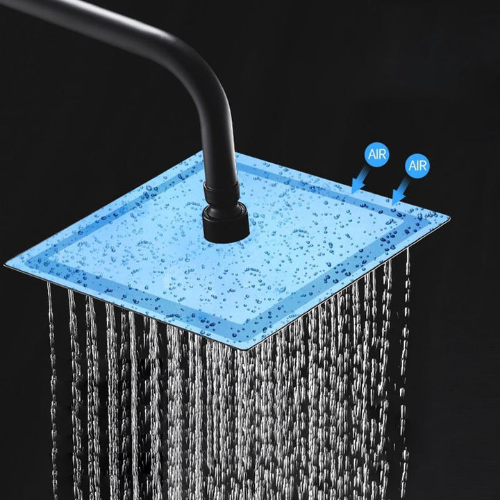 BowLift | Modern Showerhead Rainfall Fixed Showerhead Square Rainfall Handheld Showerhead