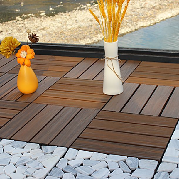 BowLift | Deck Plank drilled hardwood tiles exterior flooring