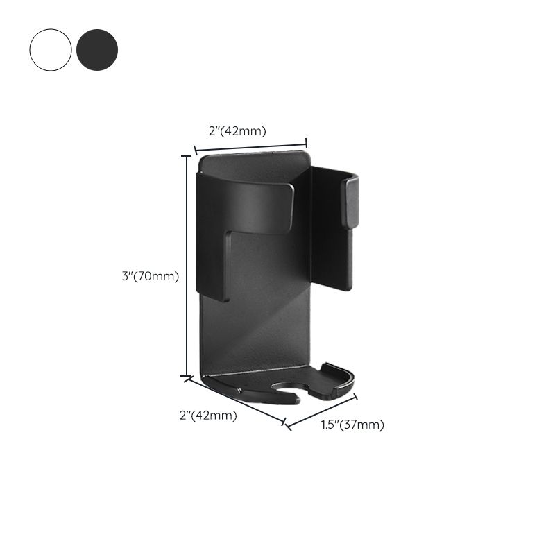 BowLift | Modern Black/White 4-piece Bathroom Accessory Set, Toothbrush Holder