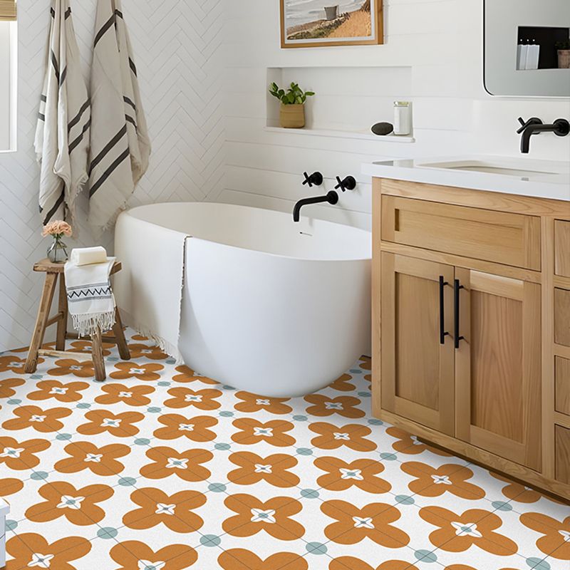 BowLift | Square Inner Layer Vinyl Flooring Floral Pattern Peel and Stick Waterproof Vinyl Flooring