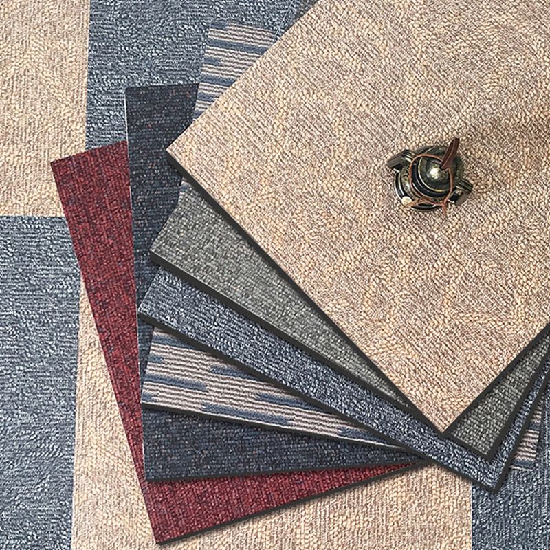 BowLift | Modern Water-Repellent Plastic Floor Fabric Look Square Edge Floor Tiles