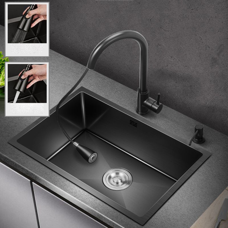 BowLift | Classic sink made of stainless steel built-in sink with scratch-resistant basin for the kitchen
