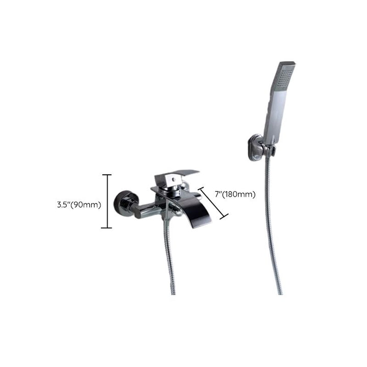 BowLift | Bathroom Bathtub Pull-Out Wall-Mounted Hand Shower Fixed Bathtub Faucet