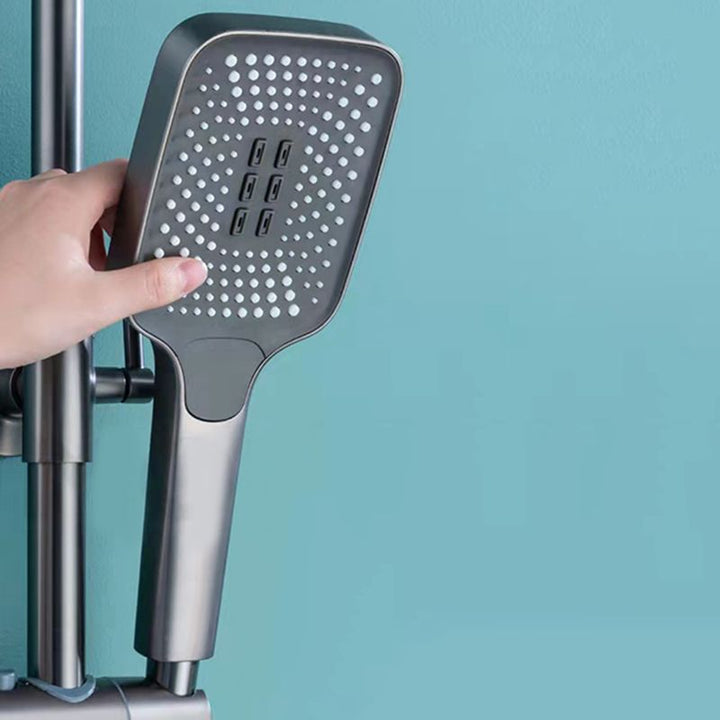 BowLift | Modern adjustable swivel shower head metal shower fitting on the wall