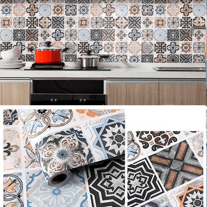 BowLift | Square Grid Peel and Stick Tile PVC Mosaic Tile for Kitchen Backsplash
