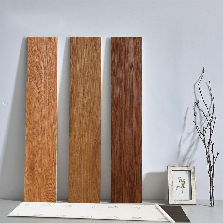 BowLift | Smooth PVC Flooring Peel and Stick Wood Look Rectangular Vinyl Flooring