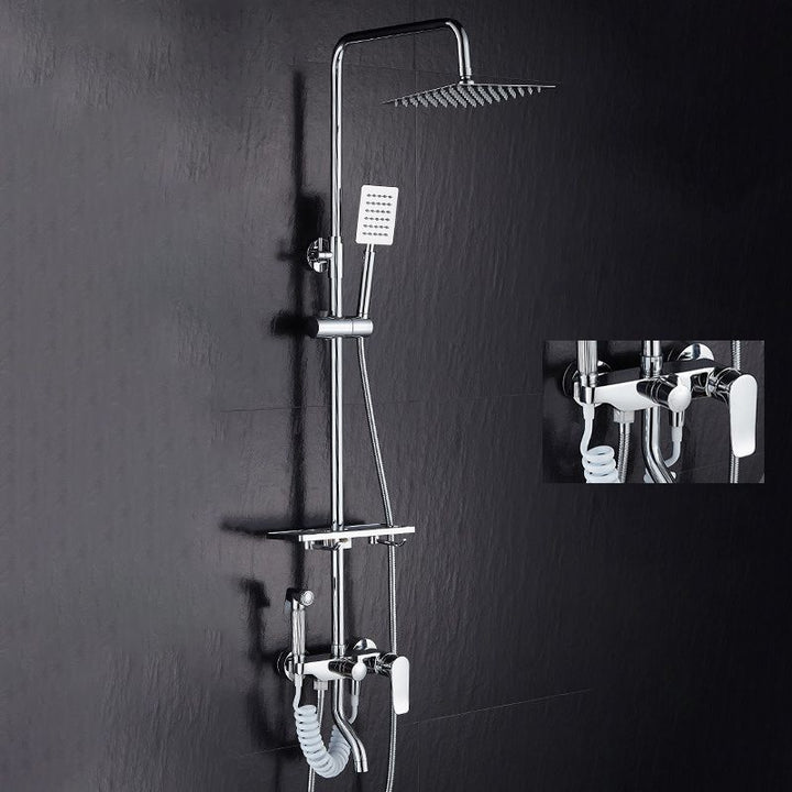 BowLift | Modern adjustable water flow shower faucet shower arm shower system on the wall