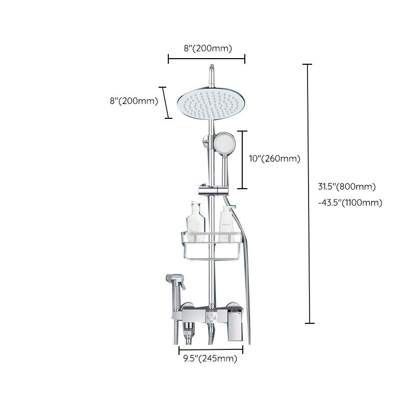BowLift | Modern Shower System Handle Lever Wall Mounted Spot Resist Copper Shower System
