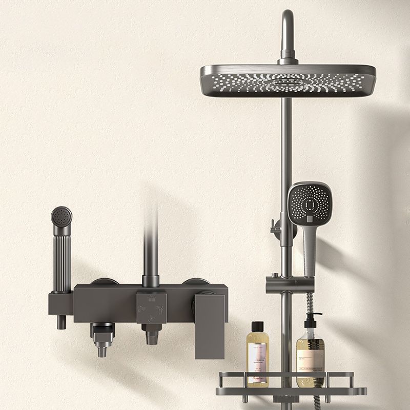 BowLift | Modern Shower Accessories Push Button Showerhead Wall Mounted Shower Combination