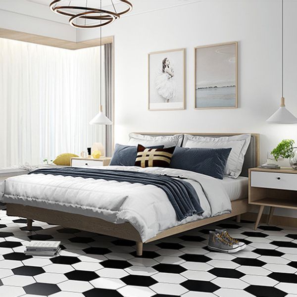 BowLift | Bathroom Wall Floor Tile Waterproof Geometric Pattern Floor Wallpaper