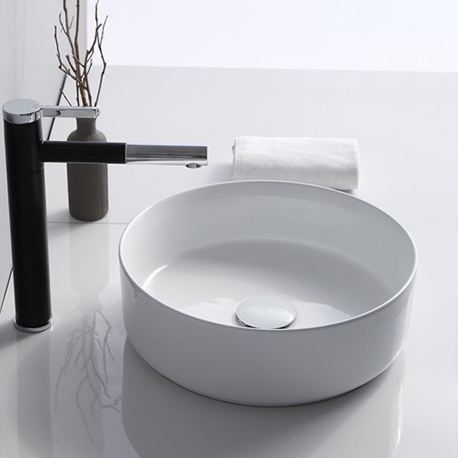 BowLift | Modern Sink Ceramic Solid Color Round Sink