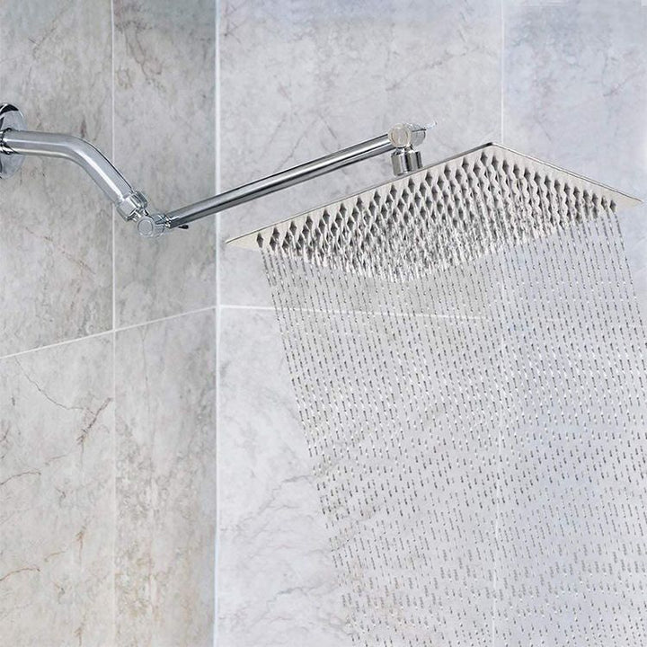 BowLift | Modern square shower head wall mount standard spray fixed shower