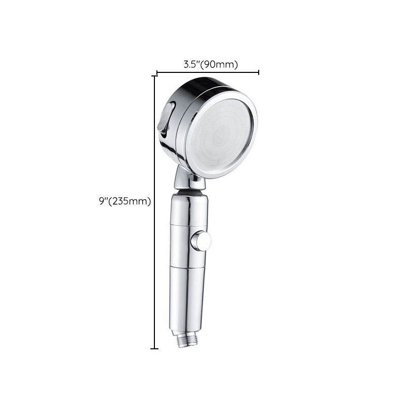 BowLift | Contemporary Handheld Showerhead Round 3 Settings Sprayhead in Silver