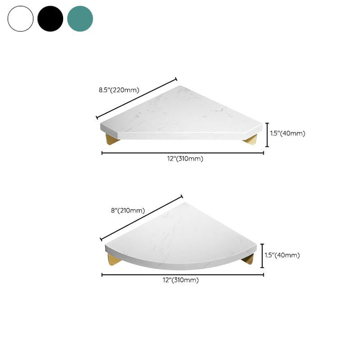 BowLift | Aluminum Bathroom Accessory Set 4 cm high Marble Bath Shelf